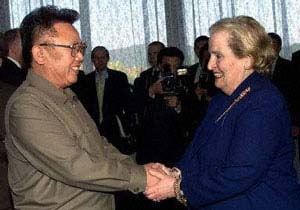 朝鲜领导人金正日会见美国国务卿奥尔布赖特(
