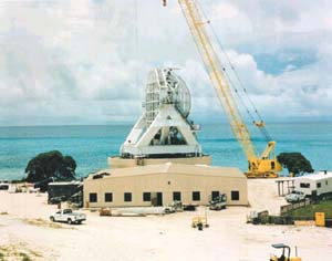 马绍尔群岛夸贾林环礁上的nmd雷达站