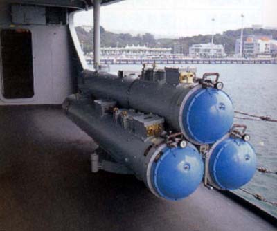 167舰上的反潜鱼雷发射装置