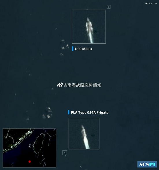 美军宙斯盾舰自南向北穿航台湾海峡 卫星图曝光(图) (http://www.airsdon.com/) 军事 第1张