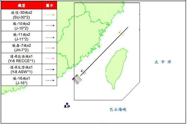 台军称15架次解放军军机在台海周边活动 (http://www.lingxun.net.cn/) 军事 第1张