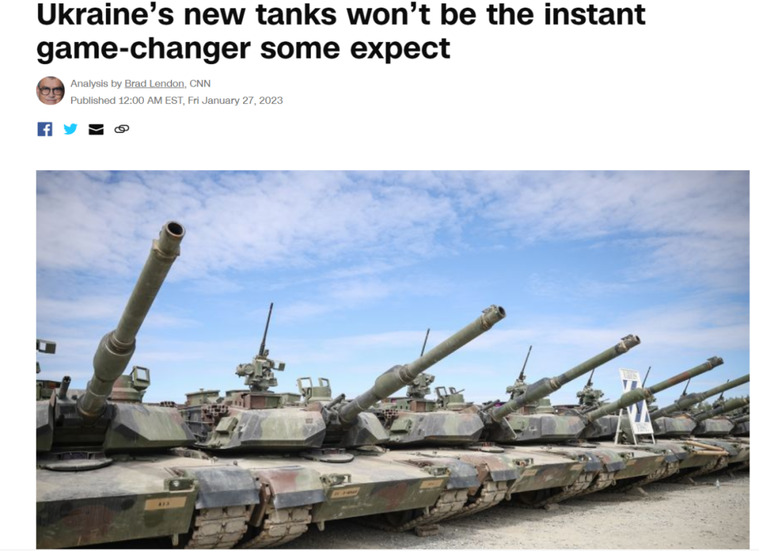 美德宣布将向乌克兰提供主战坦克 CNN却给泼了冷水