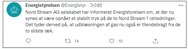 丹麦能源署推特
