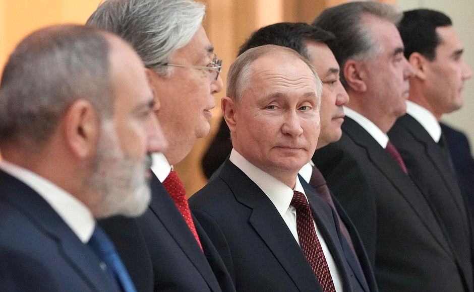 独联体国家领导人非正式会晤在圣彼得堡举行，图自克里姆林宫网站