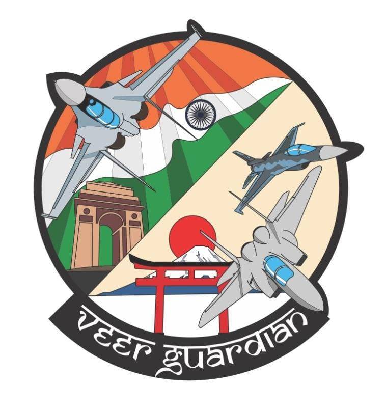 由印度空军官方社交媒体发布的“Veer Gurdian”训练官方徽标
