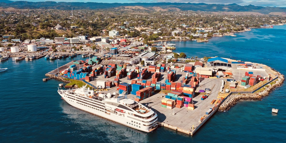 霍尼亚拉国际港口资料图 图片来源：SIPA